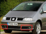 Seat Alhambra Donja Spoljašnja Maska / rešetka - Slika 5